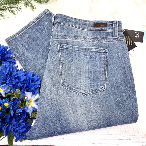 👖NWT🤩 |•KUT FROM THE KLOTH•| Ankle Straight Leg High Rise Jeans Size 22W👖 - Picture 1 of 13